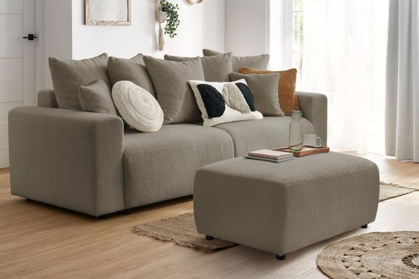 -25 % Dny MOMENTI– Bobochic Paris Hnědá bouclé podnožka Envy 100 x 70 cm