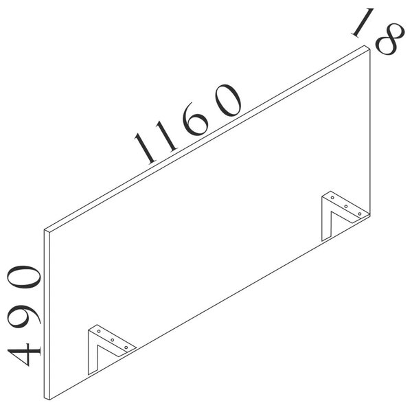 Paraván Visio LUX 116 cm, ořech