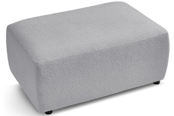 -25 % Dny MOMENTI– Bobochic Paris Světle šedá bouclé podnožka Envy 100 x 70 cm