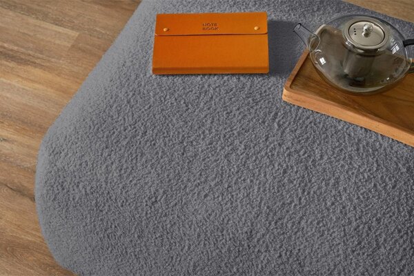 -25 % Dny MOMENTI– Bobochic Paris Tmavě šedá bouclé podnožka Envy 100 x 70 cm