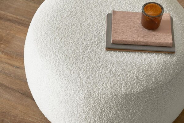 -25 % Dny MOMENTI– Bobochic Paris Bílá bouclé podnožka Envy 69 cm