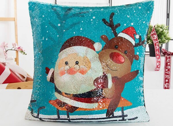 XPOSE® Magický povlak na polštář SANTA 2 40x40 cm