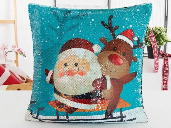 XPOSE® Magický povlak na polštář SANTA 2 40x40 cm