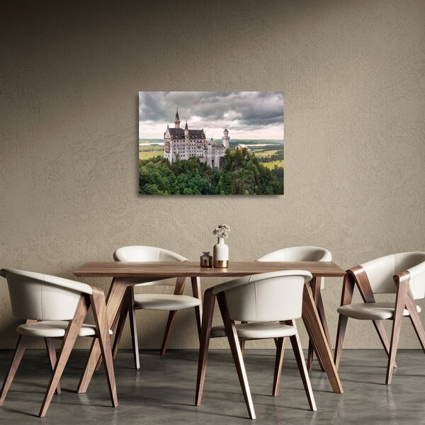 Skleněný obraz - Zámek na skalách (70x50 cm)