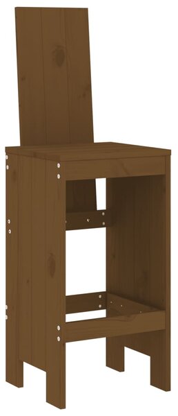 3dílný zahradní barový set medově hnědý masivní borové dřevo 3157766