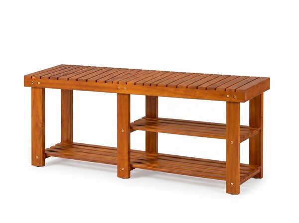 REGÁL NA BOTY, barvy akácie, akácie, Prestige Home - Regály na boty, Online Only