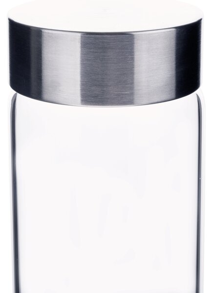TEMPO-KONDELA CRYSTAL, skleněná láhev s ametystem, 500 ml