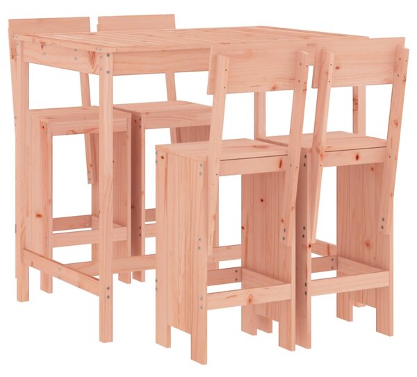5dílný zahradní barový set masivní dřevo douglasky 3157810