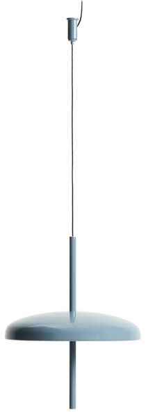 Kave Home Modré kovové nabíjecí závěsné LED světlo Porte Ø 16 cm