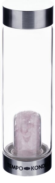 TEMPO-KONDELA CRYSTAL, skleněná láhev s růženínem, 500 ml