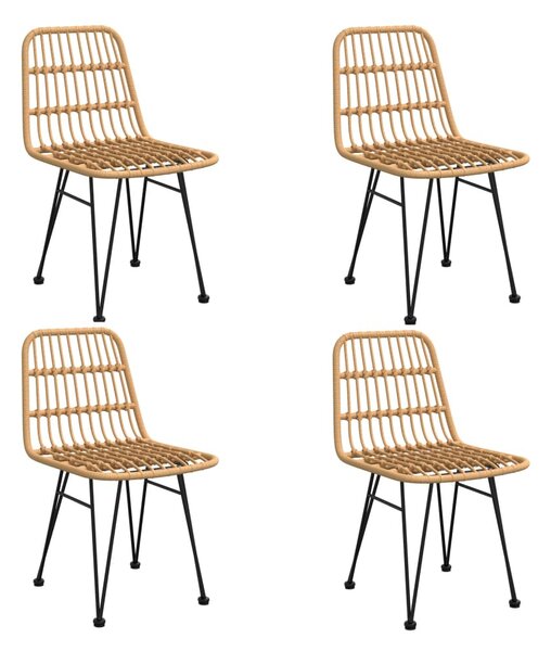 5dílný zahradní jídelní set polyratan 3157839