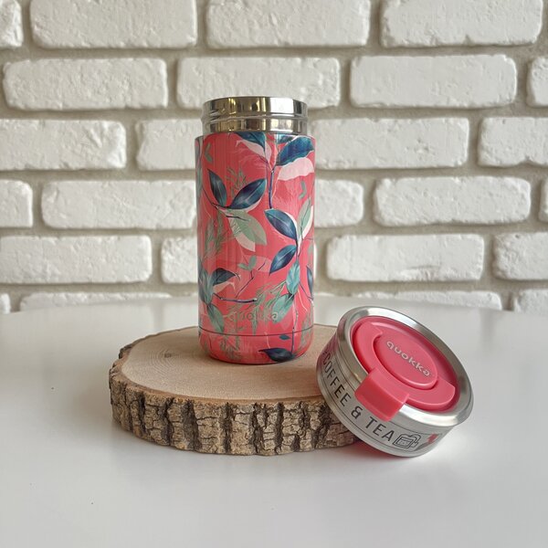 Termohrnek se sítkem Boost, 400ml, Quokka, exotic pink