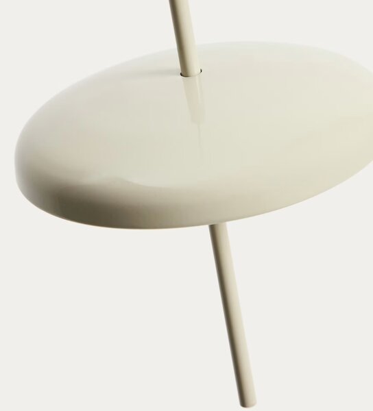 Kave Home Šedé kovové nabíjecí závěsné LED světlo Porte Ø 16 cm