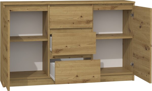 TP Living Komoda 2D3S Saloe hnědá