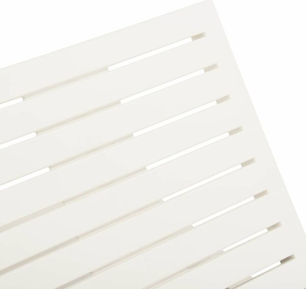 Zahradní lehátko plast bílé 315826