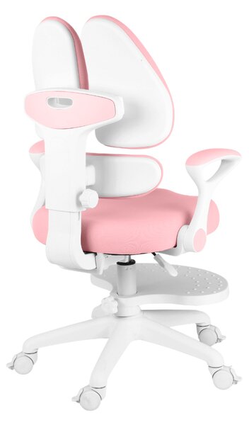 Dětská rostoucí židle Neoseat KIDDY TWO — látka, pratelný potah, růžová