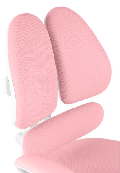 Dětská rostoucí židle Neoseat KIDDY TWO — látka, pratelný potah, růžová