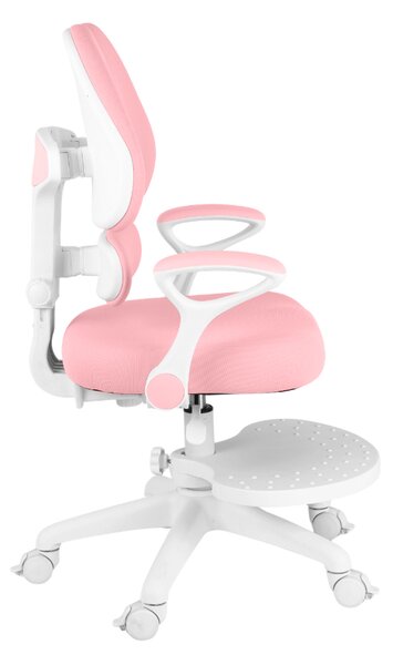 Dětská rostoucí židle Neoseat KIDDY TWO — látka, pratelný potah, růžová