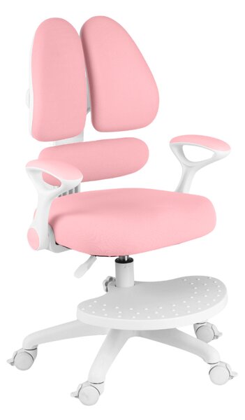 Dětská rostoucí židle Neoseat KIDDY TWO — látka, pratelný potah, růžová