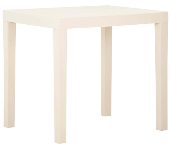 Zahradní stůl bílý 79 x 65 x 72 cm plast 315842