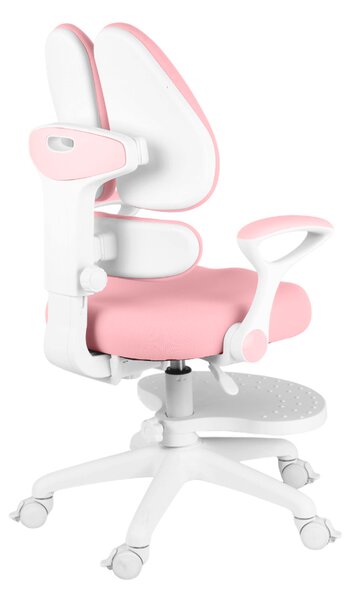 Dětská rostoucí židle Neoseat KIDDY TWO — látka, pratelný potah, růžová