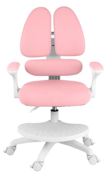 Dětská rostoucí židle Neoseat KIDDY TWO — látka, pratelný potah, růžová