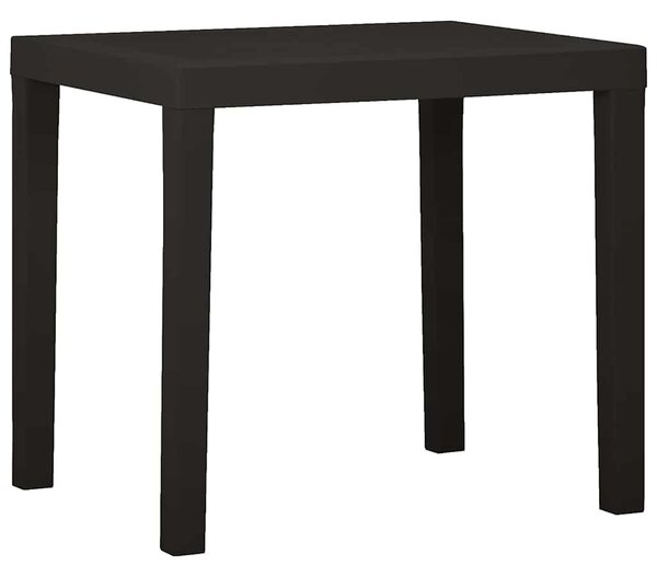 Zahradní stůl antracitový 79 x 65 x 72 cm plast 315845