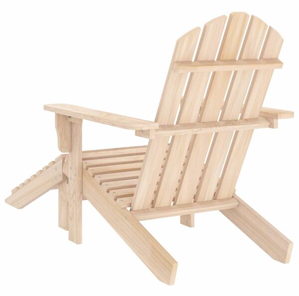 Zahradní židle Adirondack s podnožkou masivní jedlové dřevo 315862
