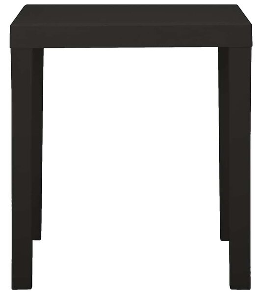 Zahradní stůl antracitový 79 x 65 x 72 cm plast 315845