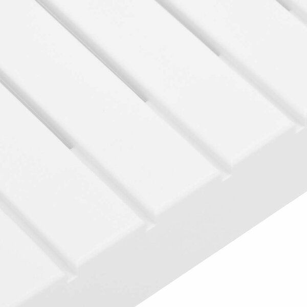 Zahradní stolek k lehátku plast bílý 315850