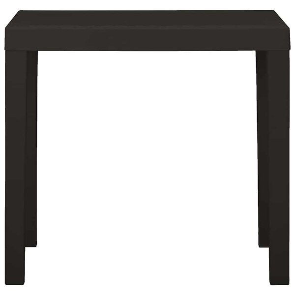 Zahradní stůl antracitový 79 x 65 x 72 cm plast 315845