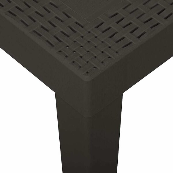 Zahradní stůl antracitový 79 x 65 x 72 cm plast 315845
