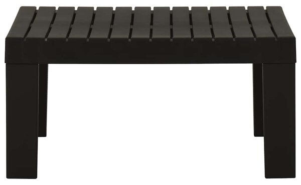 Zahradní stolek k lehátku plast šedý 315851
