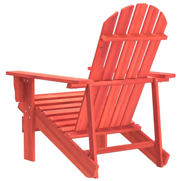 Zahradní židle Adirondack masivní jedlové dřevo červená 315873