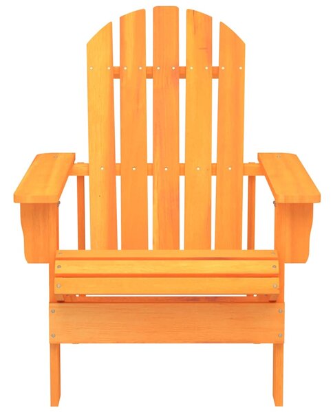 Zahradní židle Adirondack masivní jedlové dřevo oranžová 315878