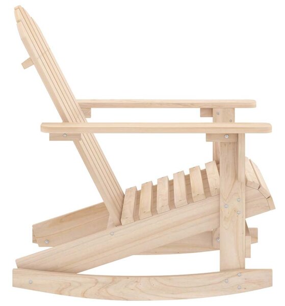 Zahradní houpací křeslo Adirondack masivní jedlové dřevo 315882