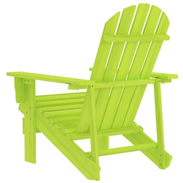 Zahradní židle Adirondack masivní jedlové dřevo zelená 315876