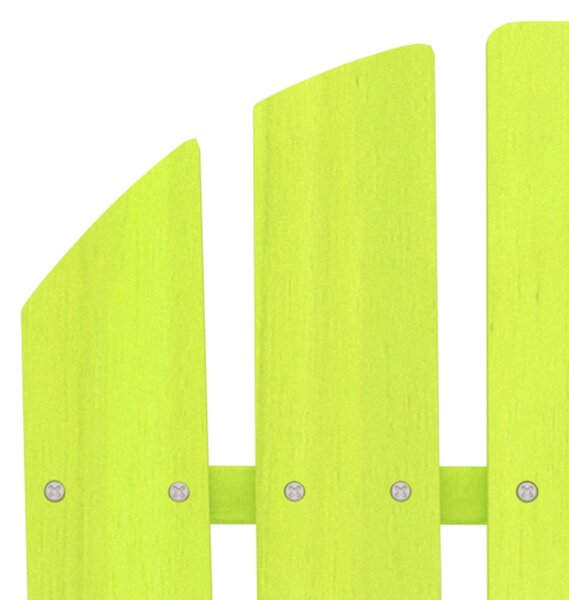 Zahradní židle Adirondack masivní jedlové dřevo zelená 315876
