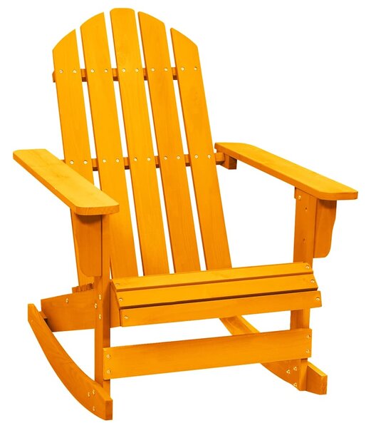 Zahradní houpací křeslo Adirondack masivní jedle oranžové 315888