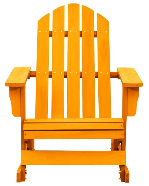 Zahradní houpací křeslo Adirondack masivní jedle oranžové 315888