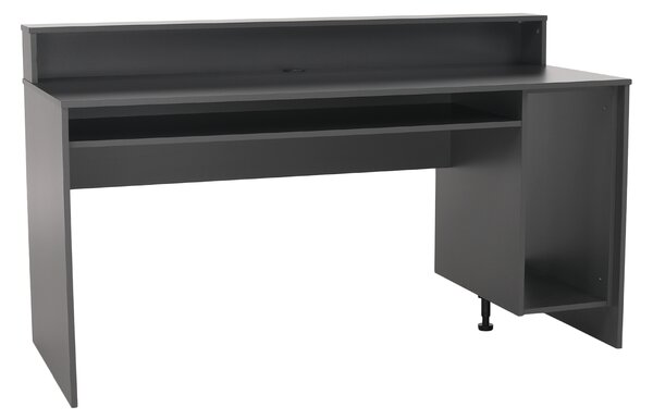 KONDELA PC stůl/herní stůl, grafit, TEZRO NEW