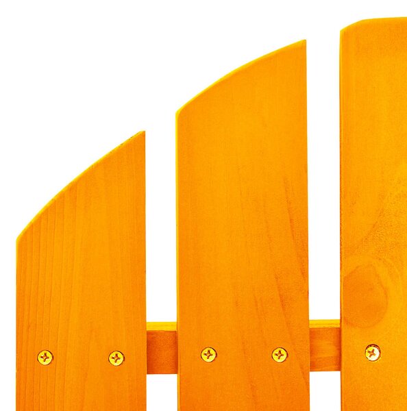 Zahradní houpací křeslo Adirondack masivní jedle oranžové 315888