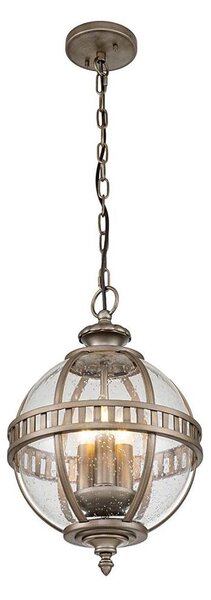 Kichler KL-HALLERON-8M-BU -Venkovní lustr na řetězu HALLERON 3xE14/40W/230V IP44