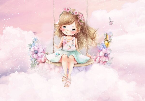 Postershop Fototapeta vliesová: Children fairy - 152,5x104 cm