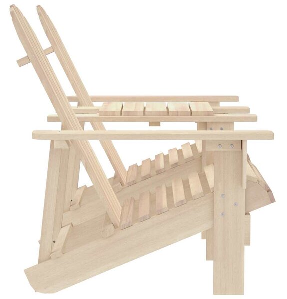 Zahradní židle Adirondack s čajovým stolkem masivní jedle 315892