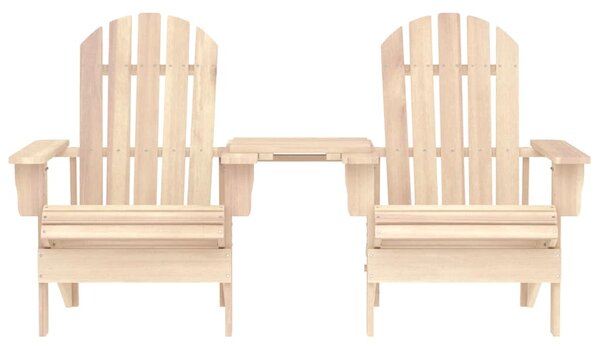 Zahradní židle Adirondack s čajovým stolkem masivní jedle 315892