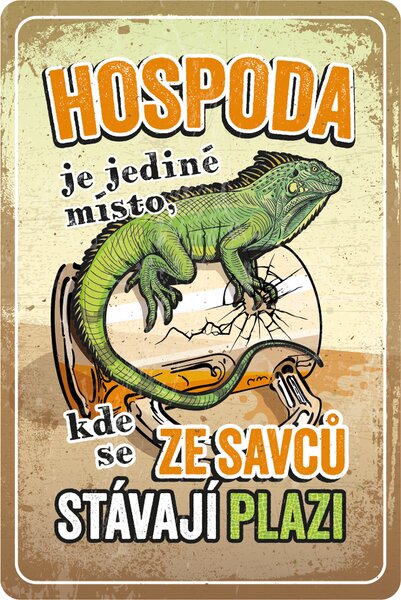 Postershop Plechová cedule: Hospoda - 20x30 cm