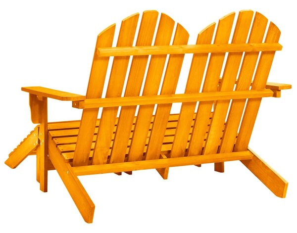 2místná zahradní židle Adirondack s podnožkou jedle oranžová 315918