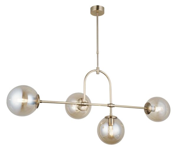 Lustr na tyči POLINO 4xE27/40W/230V zlatá