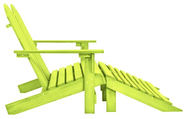 2místná zahradní židle Adirondack s podnožkou jedle zelená 315916